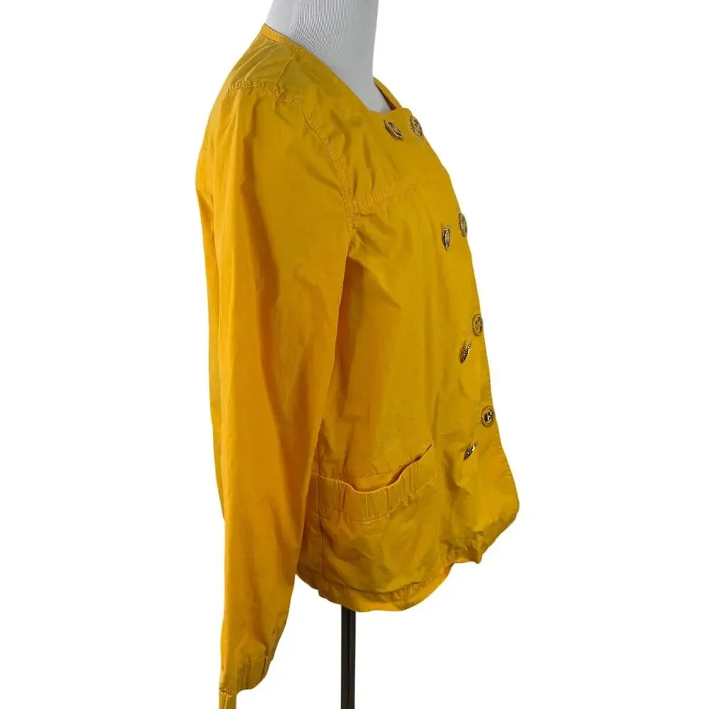 Michael Kors MK Women's Yellow Y2K Style Jacket Size Medium